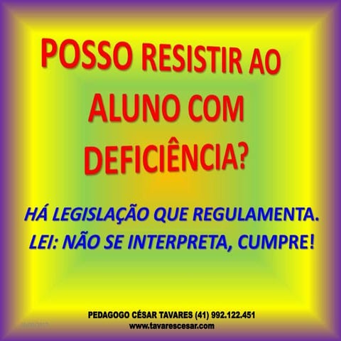 Legislação: Alunos com Deficiência