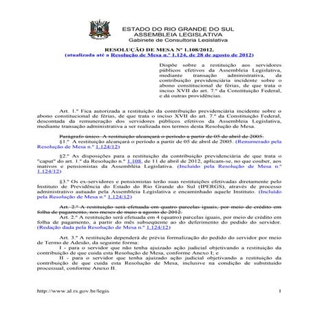 Legislação de devolução de parcela previdencia indevida