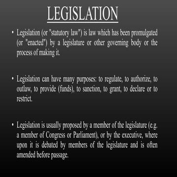 Legislation 