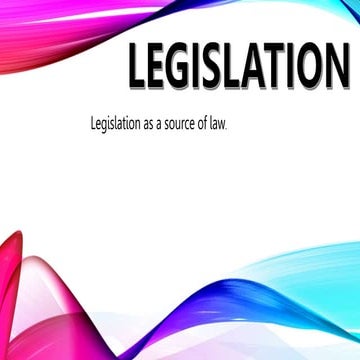 Legislation | PPT