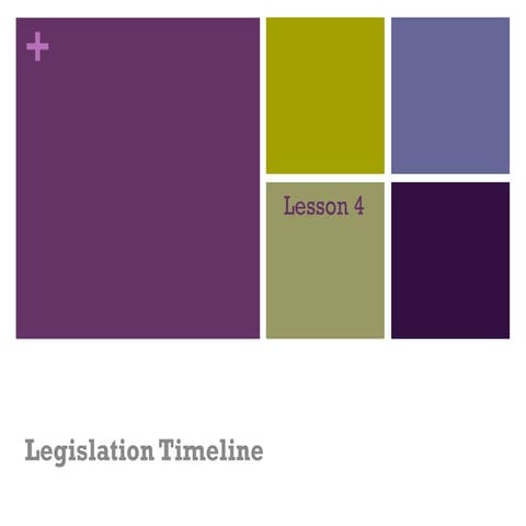 Legislation timeline