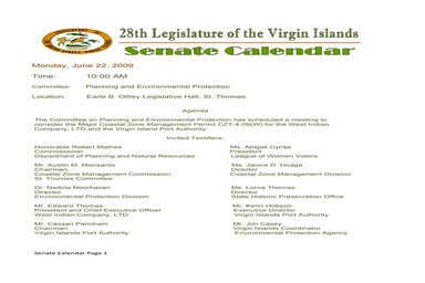 Legislative Calendar Weekending 041610 | PDF