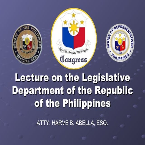 Basic Consti Law for Undergrads: Legislative department