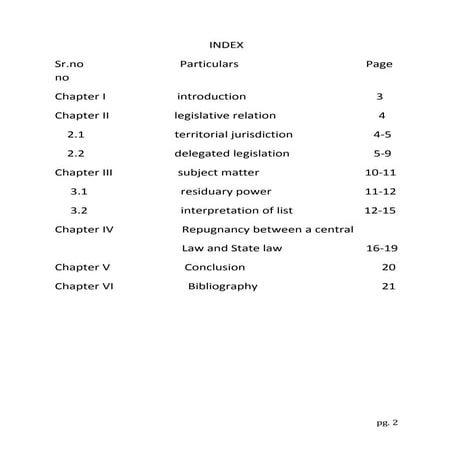 Legislative relations