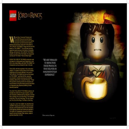 Lego LoTR magazine spread