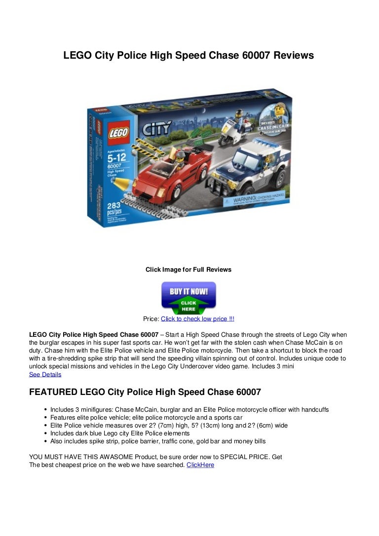 lego city police high speed chase