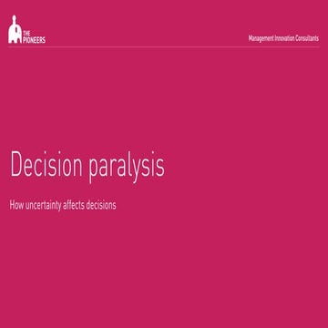 Decision paralysis | PDF