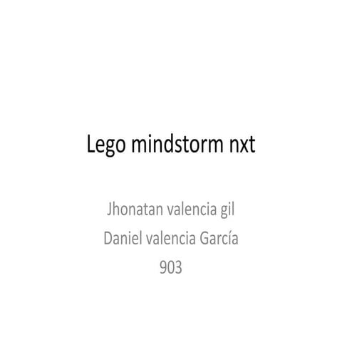 Lego mindstorm nxt