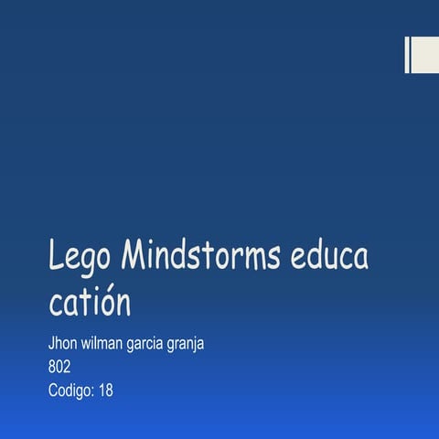 Lego mindstorms educacation 1