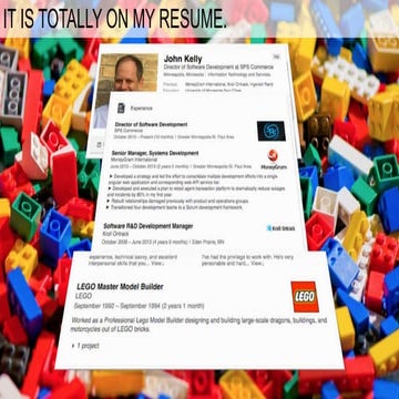 Lego Model Builder Ignite Talk