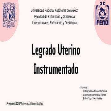 Legrado uterino | PPT