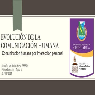 Evolucion de la Comunicacion Humana