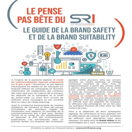 Le guide de la brand safety et brand suitability - SRI - 2021