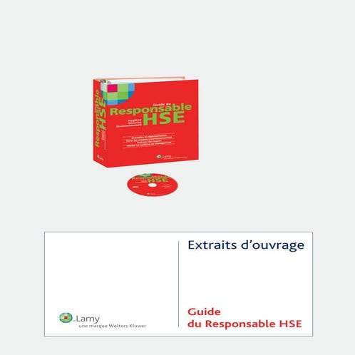 Extrait du Guide du Responsable HSE 