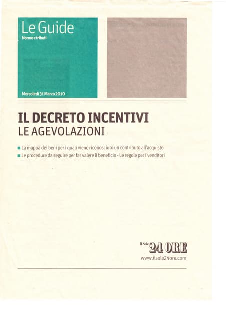 Le Guide Il Sole24 Ore 31mar10