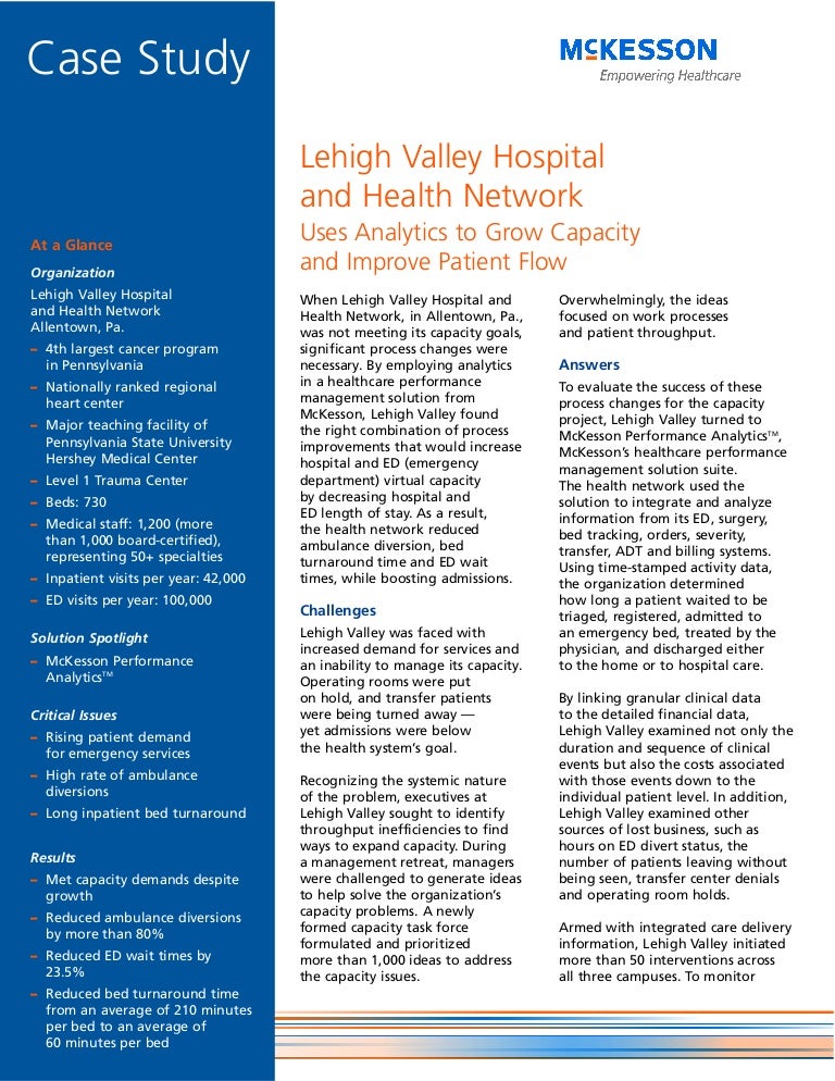 Lehigh Valley Hospital and Health Network Uses Analytics to Grow Capa…