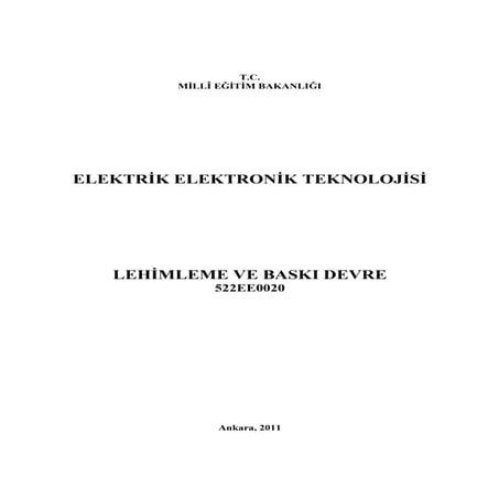 Lehimleme ve baskı devre