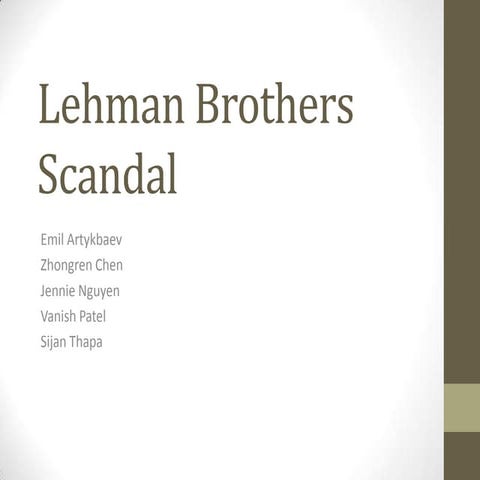 Lehman Brothers Profile