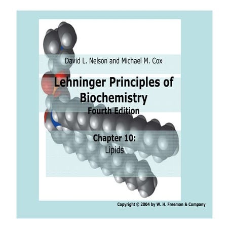 Learning Keys , Lehninger Chapter # 10 LIPIDS