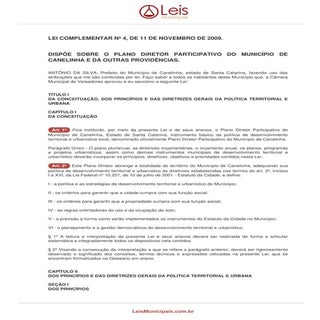 Lei complementar-4-2009-canelinha-s...