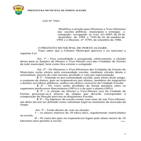 Lei Nº 7365[1].93   Diretores