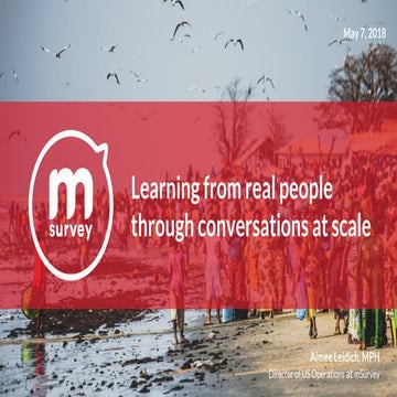 Learning from real people through conversations at scale