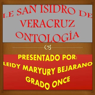 Leidy ontologia