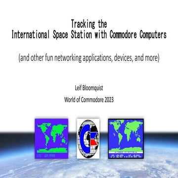 Tracking the International Space Station with Commodore Computers