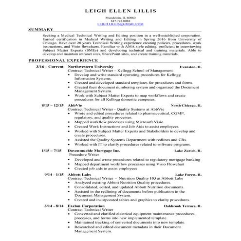 Leigh lillis medical TW resume 8 2016