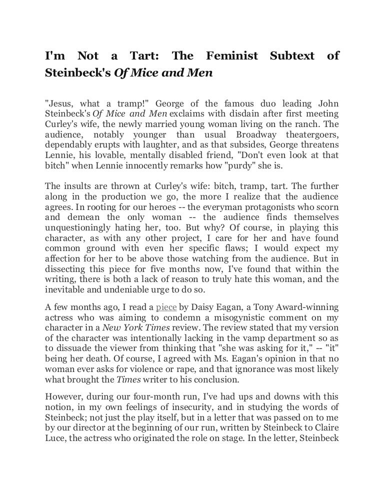 of mice and men essay friendship