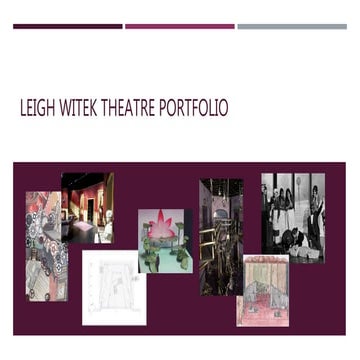Leigh Witek Theatre Portfolio