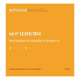 Lei nº 13.019/2014 - Marco Regulató...