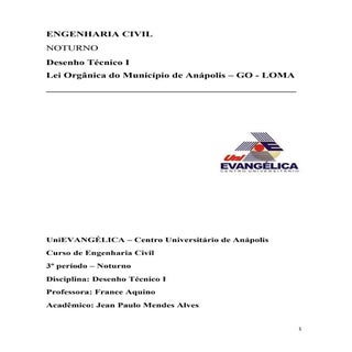 Lei Orgânica Municipal de Anápolis ...