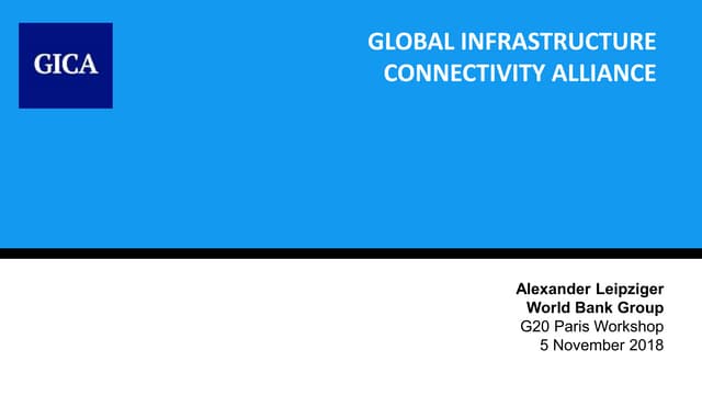Global Infrastructure Connectivity Alliance