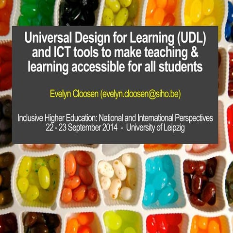 Universal Design for Learning and ICT tools to make teaching & learning acces...