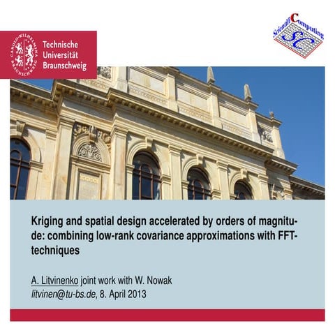 Kriging and spatial design accelerated by orders of magnitude
