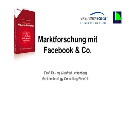 Leisenberg "Facebook im Unternehmen - Marktforschung"
