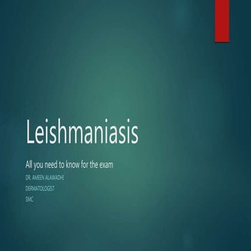 Leishmania - Dr Ameen Alawadhi