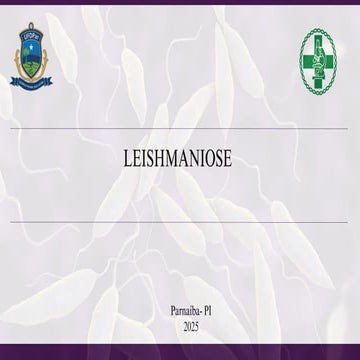 LEISHMANIOSE apresentação faculdade pato