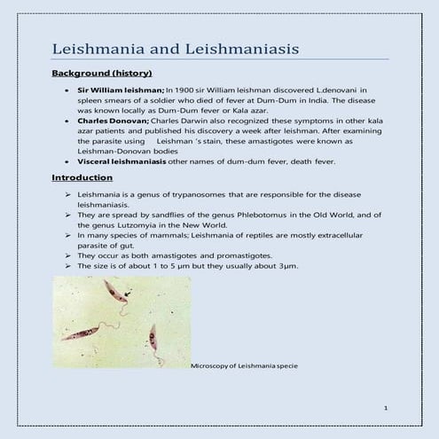 Leishmaniasis