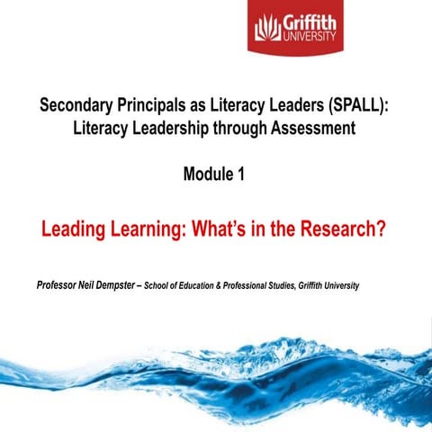 Leithwood's 7 strong claims about school leadership