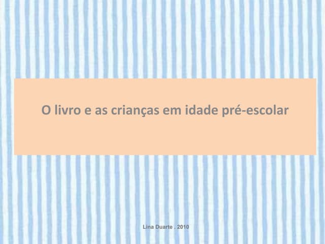 Leitura crianças pré escolar