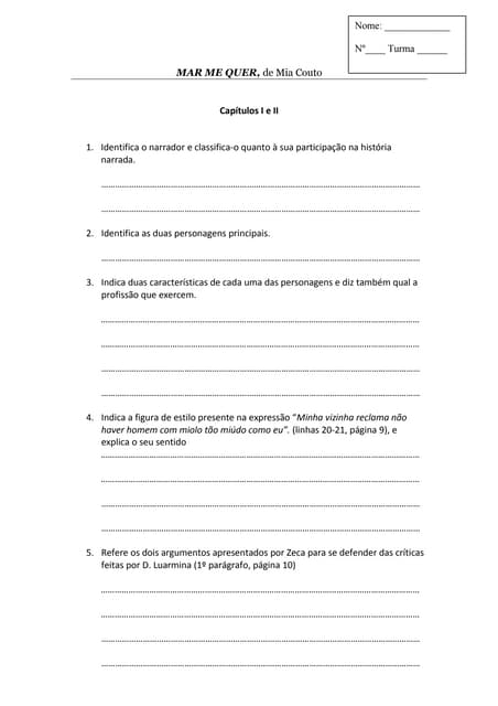 Leitura mar me quer capitulo a capi...