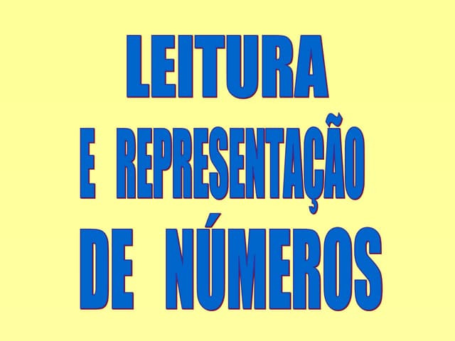 Leitura  numeros