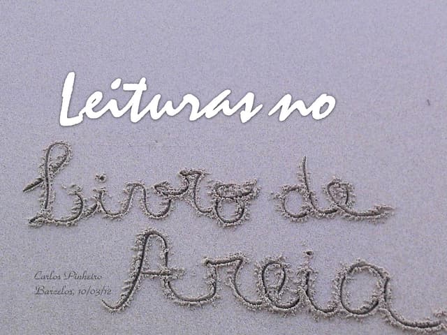 Leituras no livro de areia