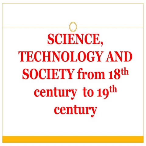 Science during 18th and 19th century