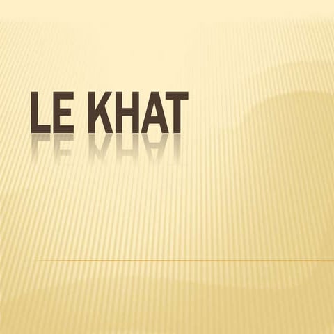 Le khat