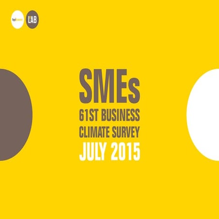 SMEs 61st business climate survey - July 2015