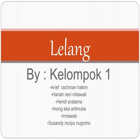 Lelang