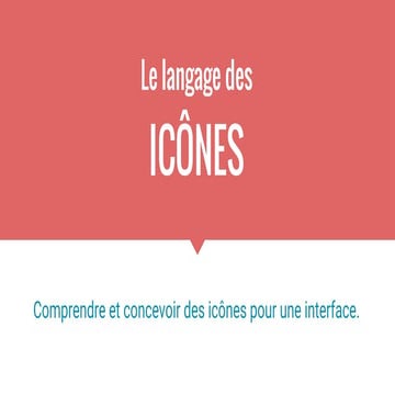 Le language des icônes